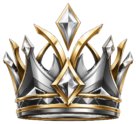 Platinum and gold Ultimate VIP membership crown