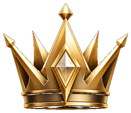 Rich gold VIP membership crown